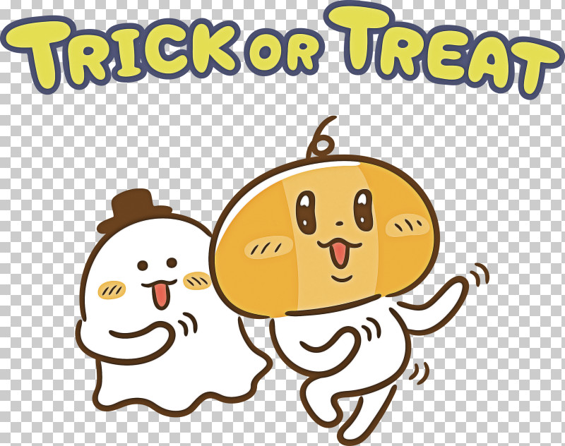 TRICK OR TREAT Happy Halloween PNG, Clipart, Caricature, Cartoon, Drawing, Happy Halloween, Logo Free PNG Download