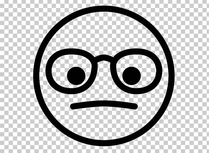 Computer Icons Emoticon Nerd Smiley Emoji PNG, Clipart, Area, Black And White, Circle, Computer Icons, Crying Free PNG Download