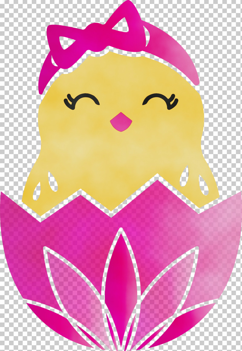 Pink Magenta Smile PNG, Clipart, Adorable Chick, Chick In Eggshell, Easter Day, Magenta, Paint Free PNG Download