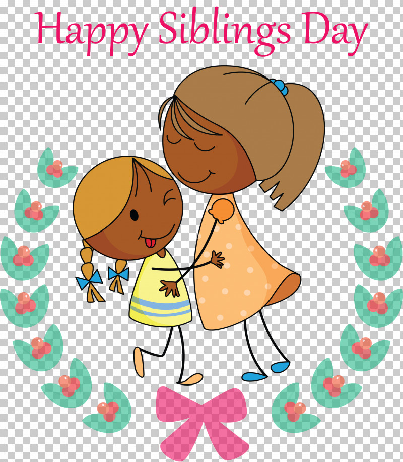 Happy Siblings Day PNG, Clipart, Cartoon, Happy, Happy Siblings Day, Love, Sharing Free PNG Download