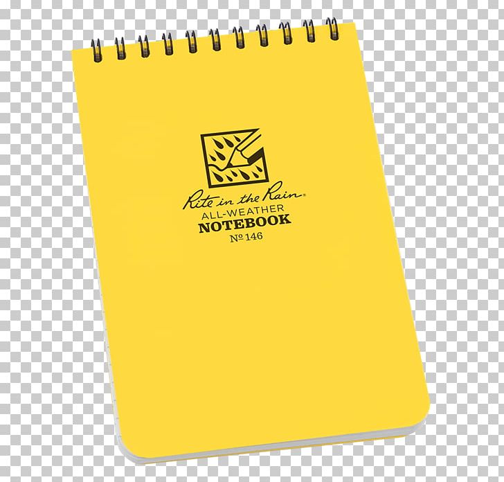 Notebook Paper Rite In The Rain Yellow Spiral PNG, Clipart, Brand, Industry, Loose Leaf, Notebook, Office Supplies Free PNG Download