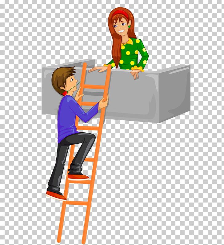 Stock Photography Illustration PNG, Clipart, Art, Book Ladder, Cartoon, Cartoon Ladder, Courtship Free PNG Download