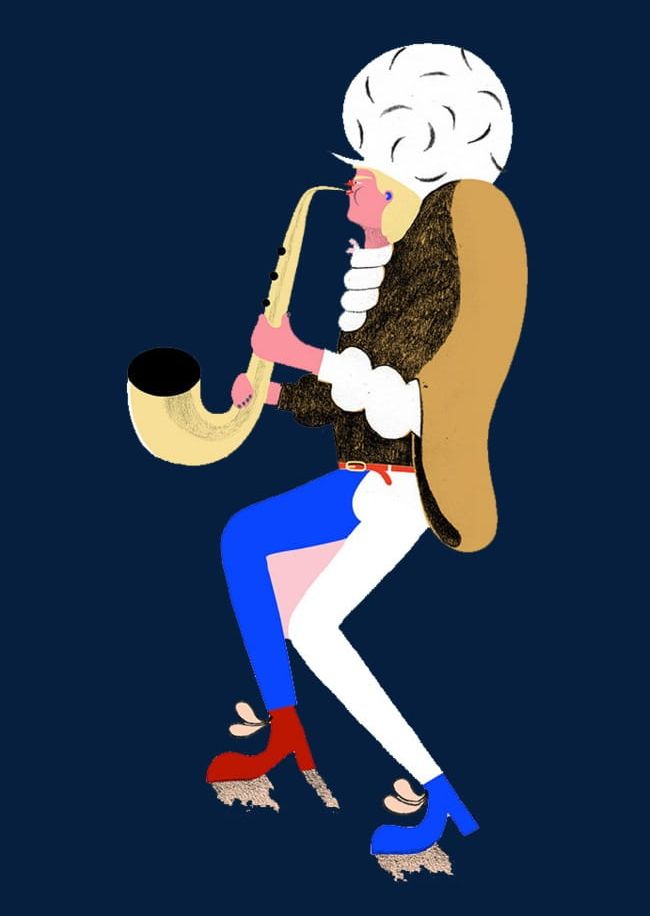 Cartoon Saxophone PNG, Clipart, Cartoon, Cartoon Clipart, Feet, Hands, Instruments Free PNG Download