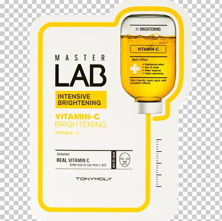 Tonymoly Master Lab Sheet Mask Intensive Brightening Facial Mask Vitamin C PNG, Clipart, Art, Brand, Cosmetics, Cream, Face Free PNG Download