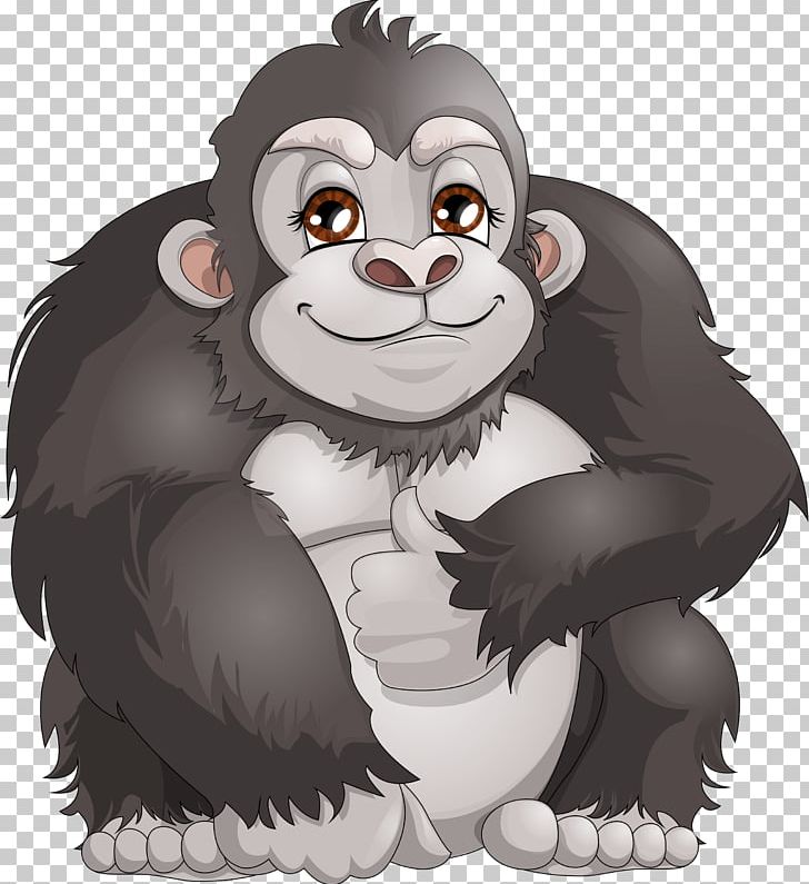 Western Gorilla Ape Chimpanzee Monkey PNG, Clipart, Animals, Ape, Bear, Carnivoran, Cartoon Free PNG Download