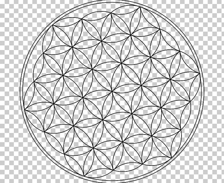 Overlapping Circles Grid Sacred Geometry PNG, Clipart, Area, Black And White, Circle, Clip Art, Drawing Free PNG Download