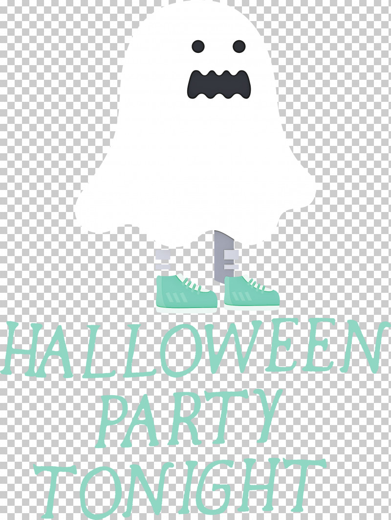 Halloween Halloween Party Tonight PNG, Clipart, Halloween, Logo, Meter, Teal Free PNG Download