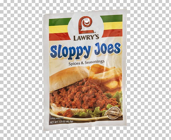 Lawry's Sloppy Joe Taco Vegetarian Cuisine Seasoning PNG, Clipart,  Free PNG Download