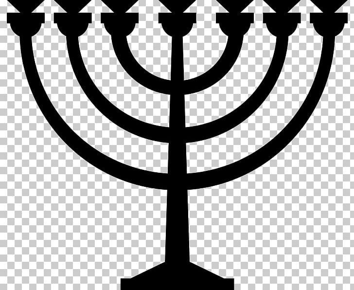 Menorah Judaism Jewish Symbolism PNG, Clipart, Black And White, Candle, Candle Holder, Hanukkah, Jewish People Free PNG Download