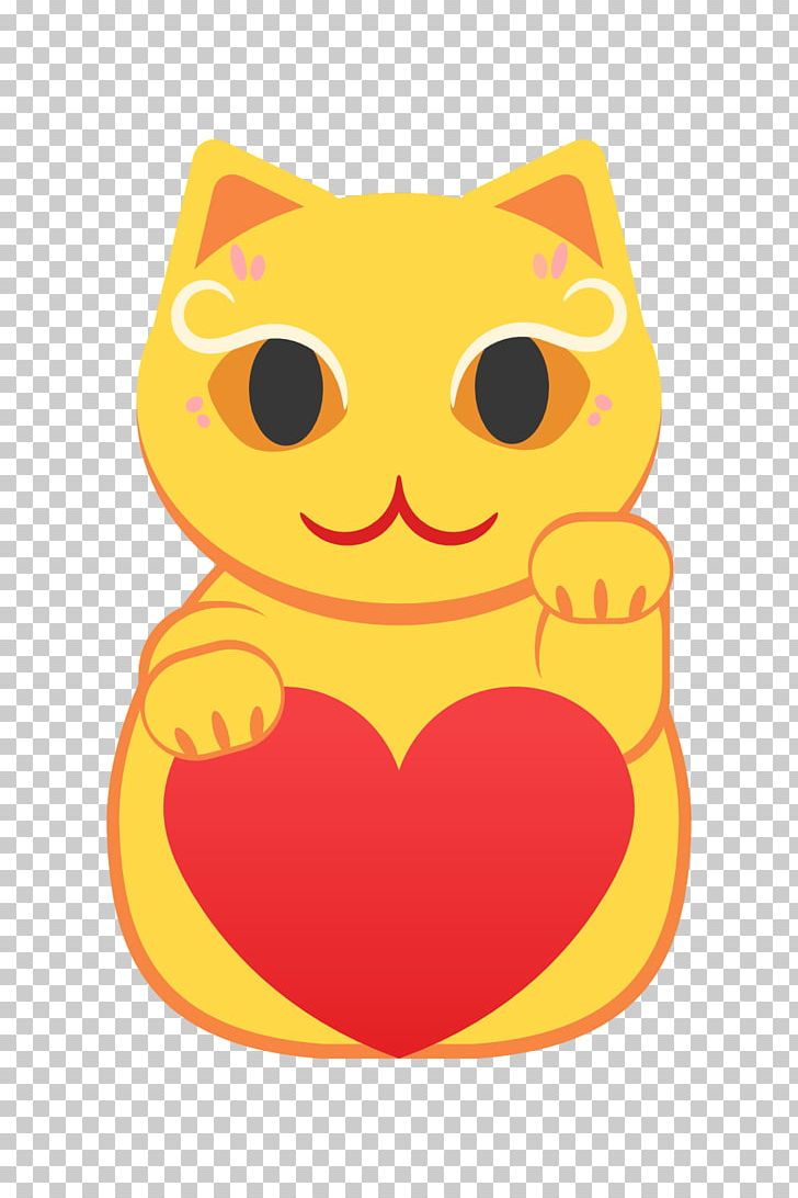 Red And Yellow Lucky Cat. PNG, Clipart, Black, Blue, Cat, Color, Emoticon Free PNG Download
