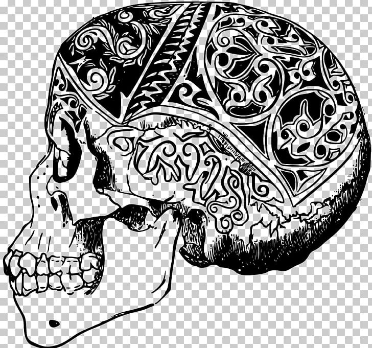 Coloring Book Drawing Human Skull PNG, Clipart, Art, Automotive Design, Black And White, Bone, Brain Free PNG Download