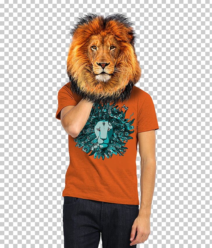 T-shirt Lion Cat Carnivora Outerwear PNG, Clipart, Animal, Art, Big Cat, Big Cats, Carnivora Free PNG Download
