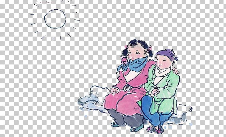 Budaya Tionghoa Chinese Painting Child U53e4u756b PNG, Clipart, Anime, Cartoon, Cartoon Sun, Child, Chinese Painting Free PNG Download