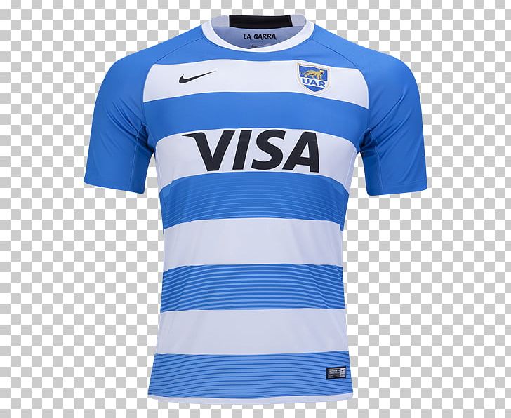 Argentina National Rugby Union Team T-shirt Rugby Shirt Argentina National Football Team PNG, Clipart, Active Shirt, Argentina National Football Team, Blue, Brand, Clothing Free PNG Download