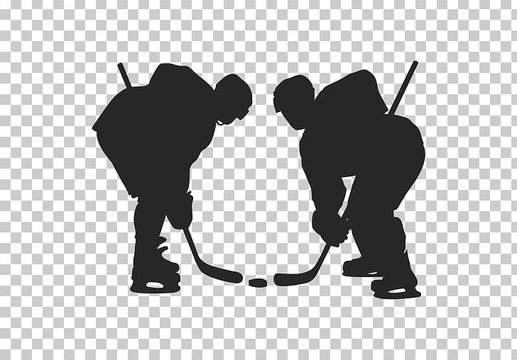 Ice Hockey Silhouette PNG, Clipart, Black, Black And White, Communication, Hockey, Hockey Sticks Free PNG Download