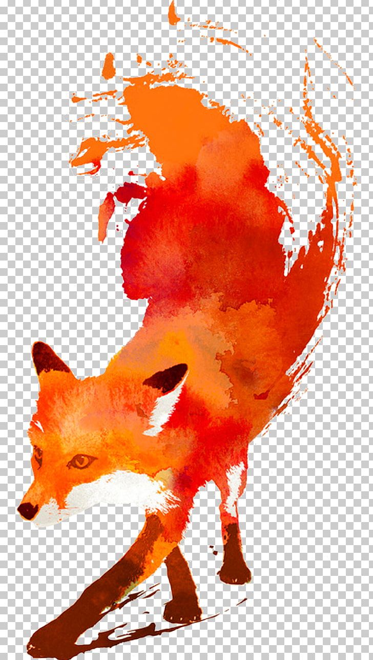 Red Fox Art Watercolor Painting PNG, Clipart, Animals, Art, Artist, Art Museum, Carnivoran Free PNG Download