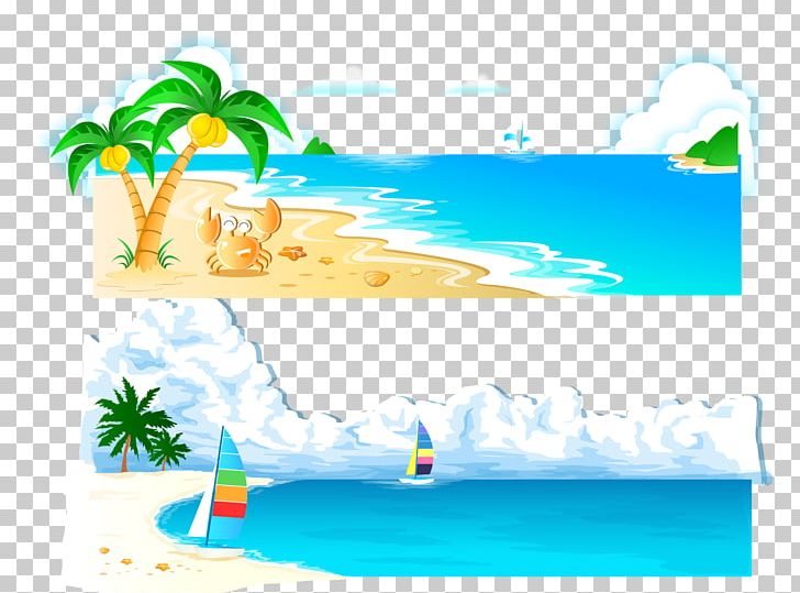 Summer Fukei Illustration PNG, Clipart, Area, Art, Autumn, Beach, Beaches Free PNG Download