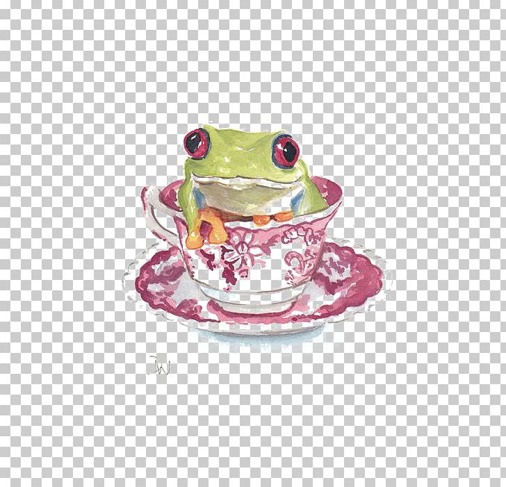 Australian Green Tree Frog Watercolor Painting Amphibian PNG, Clipart, Animal, Animals, Art, Cartoon, Coffee Cup Free PNG Download