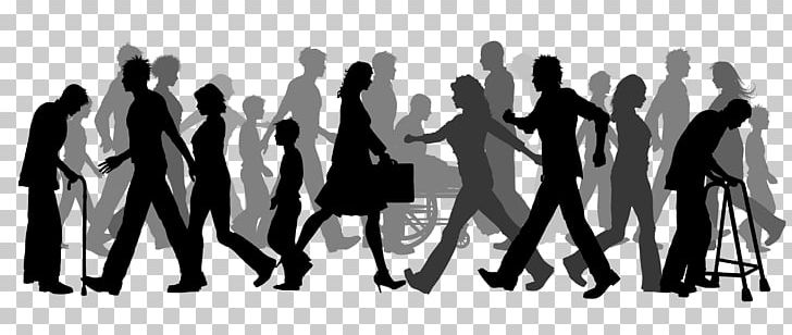 Walking PNG, Clipart, Art Group, Black And White, Clip Art, Crowd, Fotosearch Free PNG Download
