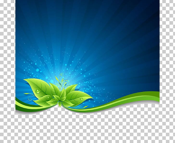 Green Leaf Blue Illustration PNG, Clipart, Background Green, Blue, Bluray, Color, Computer Wallpaper Free PNG Download