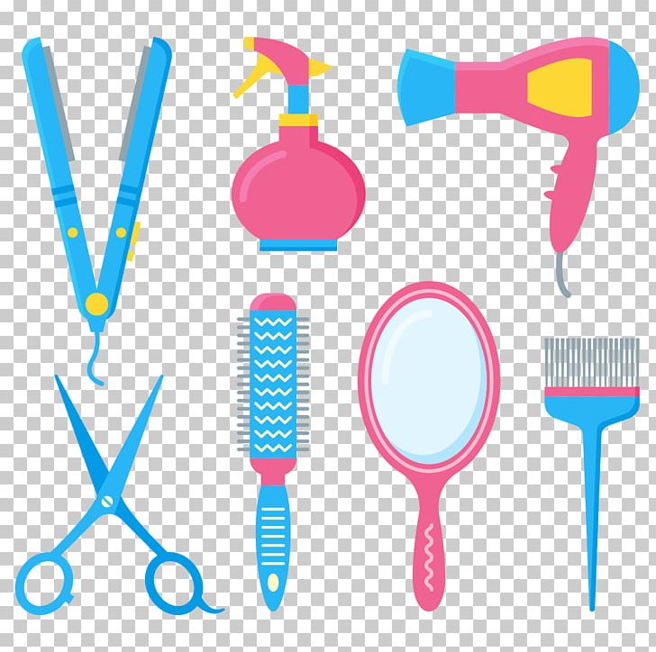 Comb Barbershop Hairdresser Hair Dryer Png Clipart Beautiful