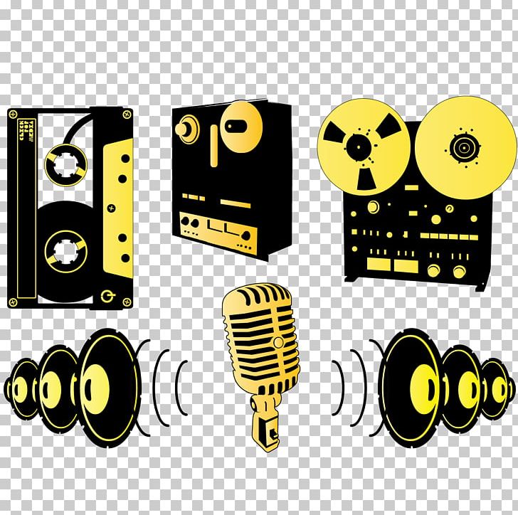 Microphone Sound Recording And Reproduction Recording Studio PNG, Clipart, Brand, Compact Cassette, Drawing, Elements, Elements Vector Free PNG Download