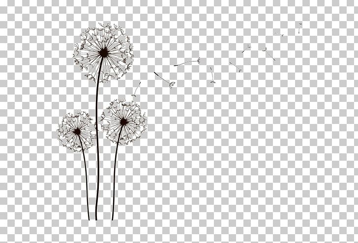 Drawing Dandelion Art Sketch PNG, Clipart, Art, Black And White, Cut Flowers, Dandelion, Drawing Free PNG Download