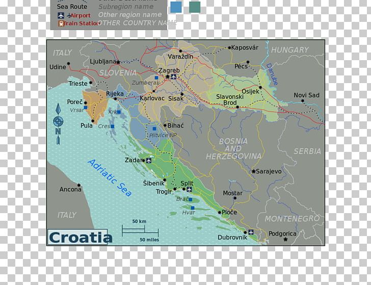 Map Adriatic Sea Croatian Region Dalmatia PNG, Clipart, Adriatic Sea, Area, Beach, Croatia, Croatian Free PNG Download