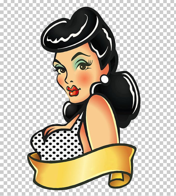 Pin-up Girl Old School (tattoo) Flash PNG, Clipart, Art, Artwork, Cartoon, Comic, Finger Free PNG Download