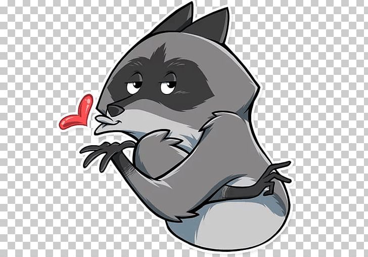 Whiskers Sticker Telegram Raccoon Dog PNG, Clipart, Carnivoran, Cartoon, Cat Like Mammal, Dog, Dog Like Mammal Free PNG Download
