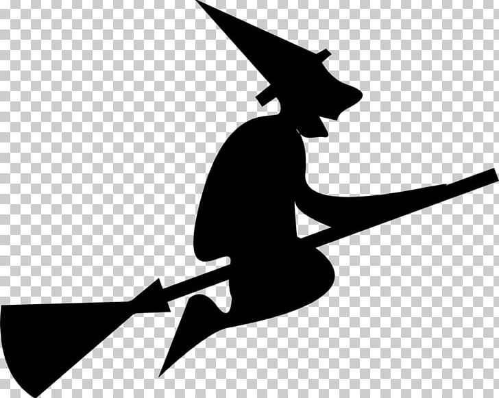 Halloween Silhouette Witchcraft PNG, Clipart, Art, Black And White, Costume, Flying Witch Silhouette, Graphic Design Free PNG Download