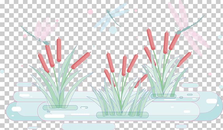 Typha Orientalis Euclidean Wetland PNG, Clipart, Cattail, Common Reed, Download, Dragonfly, Euclidean Vector Free PNG Download