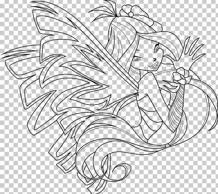 Flora Sirenix Coloring Book Drawing Tecna PNG, Clipart, Black And White, Coloring Book, Coloring Page, Deviantart, Drawing Free PNG Download