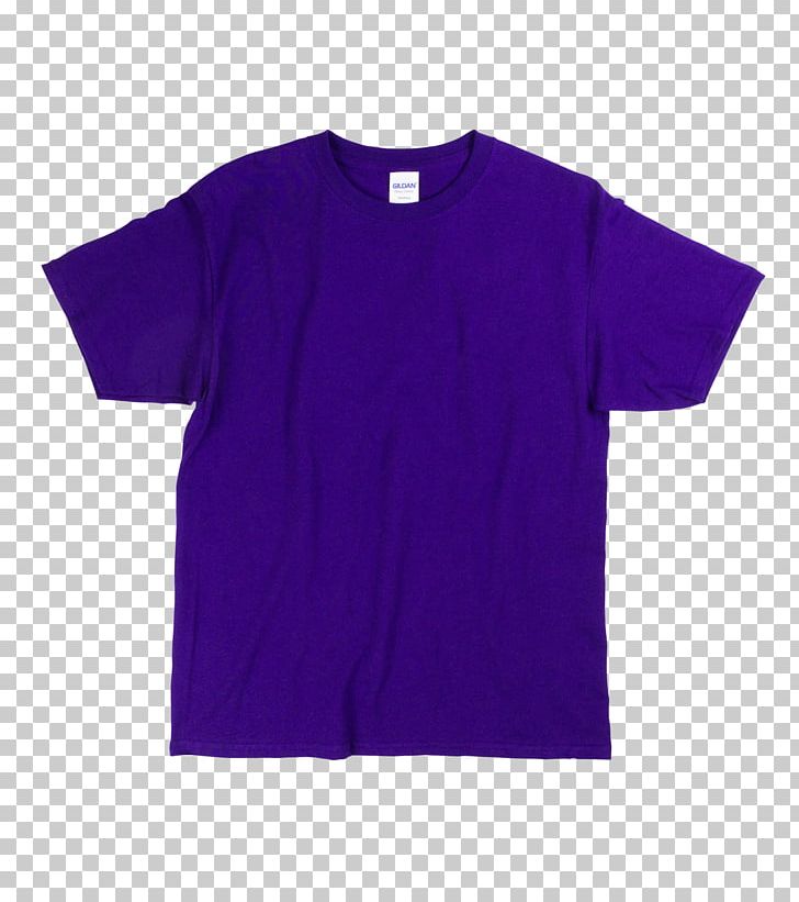 T-shirt Gildan Activewear Purple Sleeve PNG, Clipart, Active Shirt, Blue, Clothing, Cobalt Blue, Collar Free PNG Download