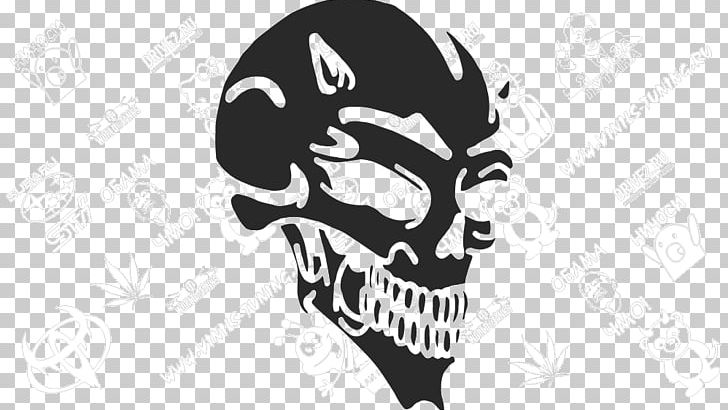 Skull Sticker Devil Decal Stencil PNG, Clipart, Abziehtattoo, Art, Black And White, Black Devil, Bone Free PNG Download