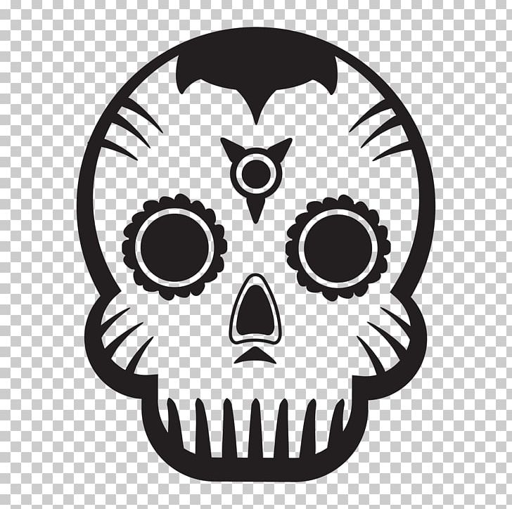 Calavera Day Of The Dead Skull Drawing PNG, Clipart, Black And White, Bone, Calavera, Day Of The Dead, Decal Free PNG Download
