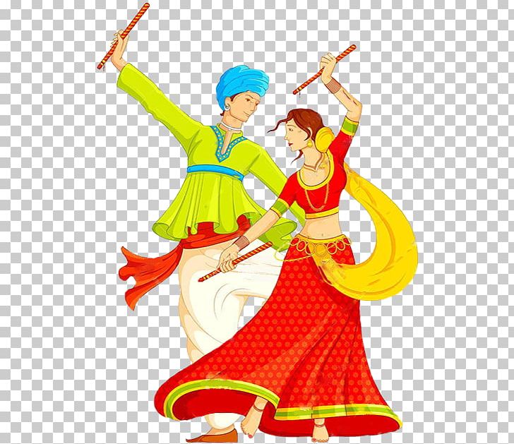 Garba Dandiya Raas Dance PNG, Clipart, Art, Clothing, Costume, Costume Design, Dance Free PNG Download