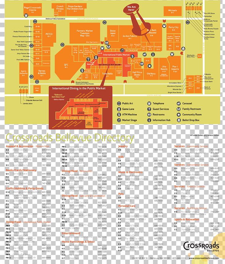 Bellevue Square Shopping Centre Crossroads Bellevue Redmond PNG, Clipart, Area, Bellevue, Bellevue Square, Brochure, Diagram Free PNG Download