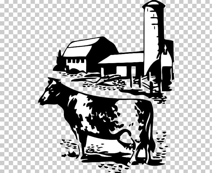 Milk Dairy Cattle Dairy Farming PNG, Clipart, Art, Barn, Beef, Black And White, Cartoon Free PNG Download