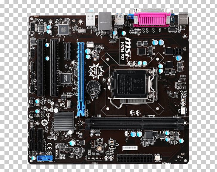 Motherboard LGA 1150 MicroATX MSI H81M-P33 PNG, Clipart, Atx, Central Processing Unit, Computer, Computer Accessory, Computer Component Free PNG Download