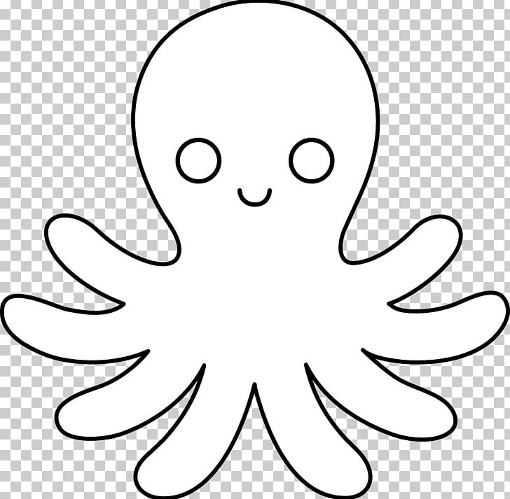 Octopus Coloring Book Drawing PNG, Clipart, Black, Black And White, Circle, Coloring Book, Craft Free PNG Download