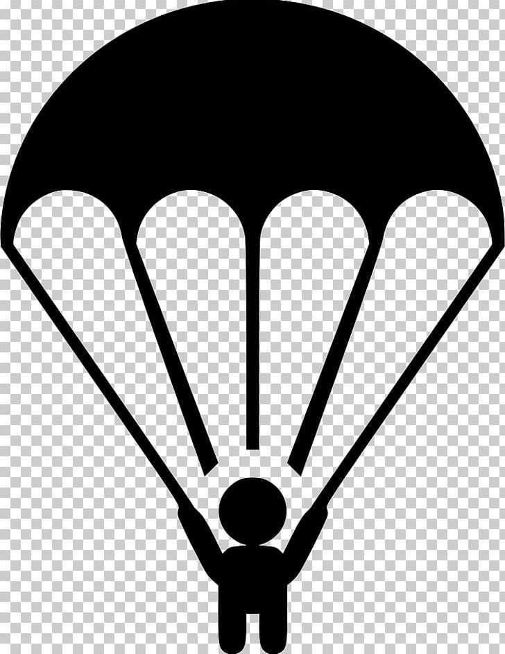 Parachute Computer Icons Parachuting PNG, Clipart, Angle, Black, Black And White, Computer Icons, Free Fall Free PNG Download