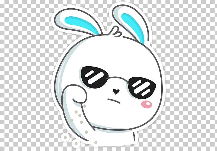 Easter Bunny Sticker Rabbit Telegram VKontakte PNG, Clipart, Animal, Animals, Area, Circle, Easter Free PNG Download