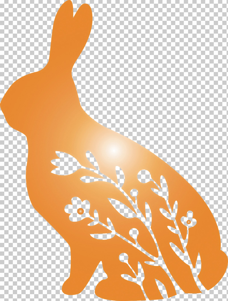 Floral Bunny Floral Rabbit Easter Day PNG, Clipart, Animal Figure, Easter Day, Fawn, Floral Bunny, Floral Rabbit Free PNG Download