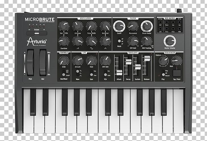 Arturia MiniBrute Steiner-Parker Synthacon Analog Synthesizer Sound Synthesizers PNG, Clipart, Analog Signal, Digital Piano, Midi, Miscellaneous, Musical Instrument Accessory Free PNG Download
