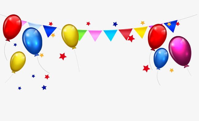 Balloon Bunting Stars Border PNG, Clipart, Balloon, Balloon Clipart, Balloon Clipart, Birthday, Birthday Decoration Free PNG Download