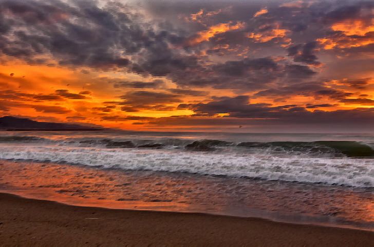 Cherai Beach Shore Sunset Desktop PNG, Clipart, Beach, Beaches, Calm, Cherai Beach, Cloud Free PNG Download