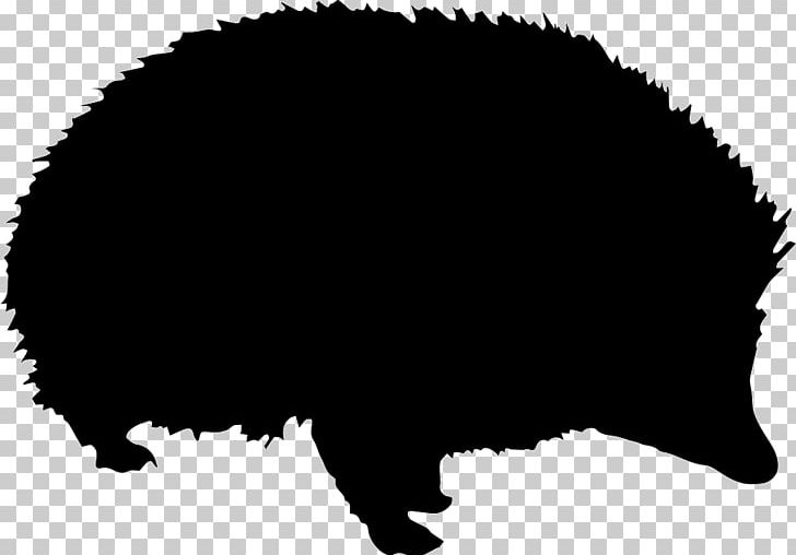 Pig Bear Cattle Silhouette PNG, Clipart, Animals, Bear, Black, Black And White, Black M Free PNG Download
