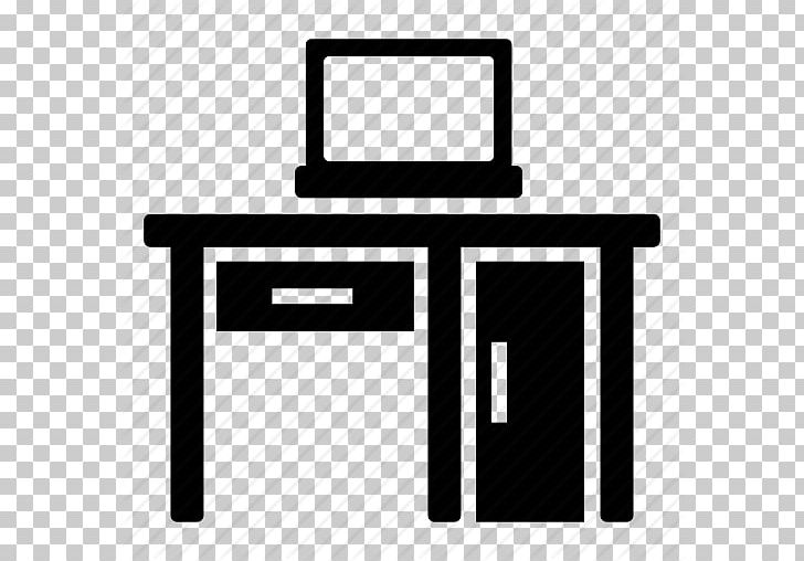 Office Computer Desk Computer Icons Furniture PNG, Clipart, Angle, Black, Black And White, Brand, Business Free PNG Download