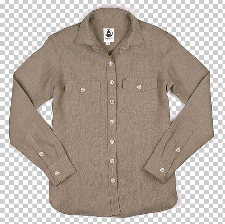 Tomboy Sleeve Shirt Button Jacket PNG, Clipart, Beige, Blouse, Button, Clothing, Dress Free PNG Download